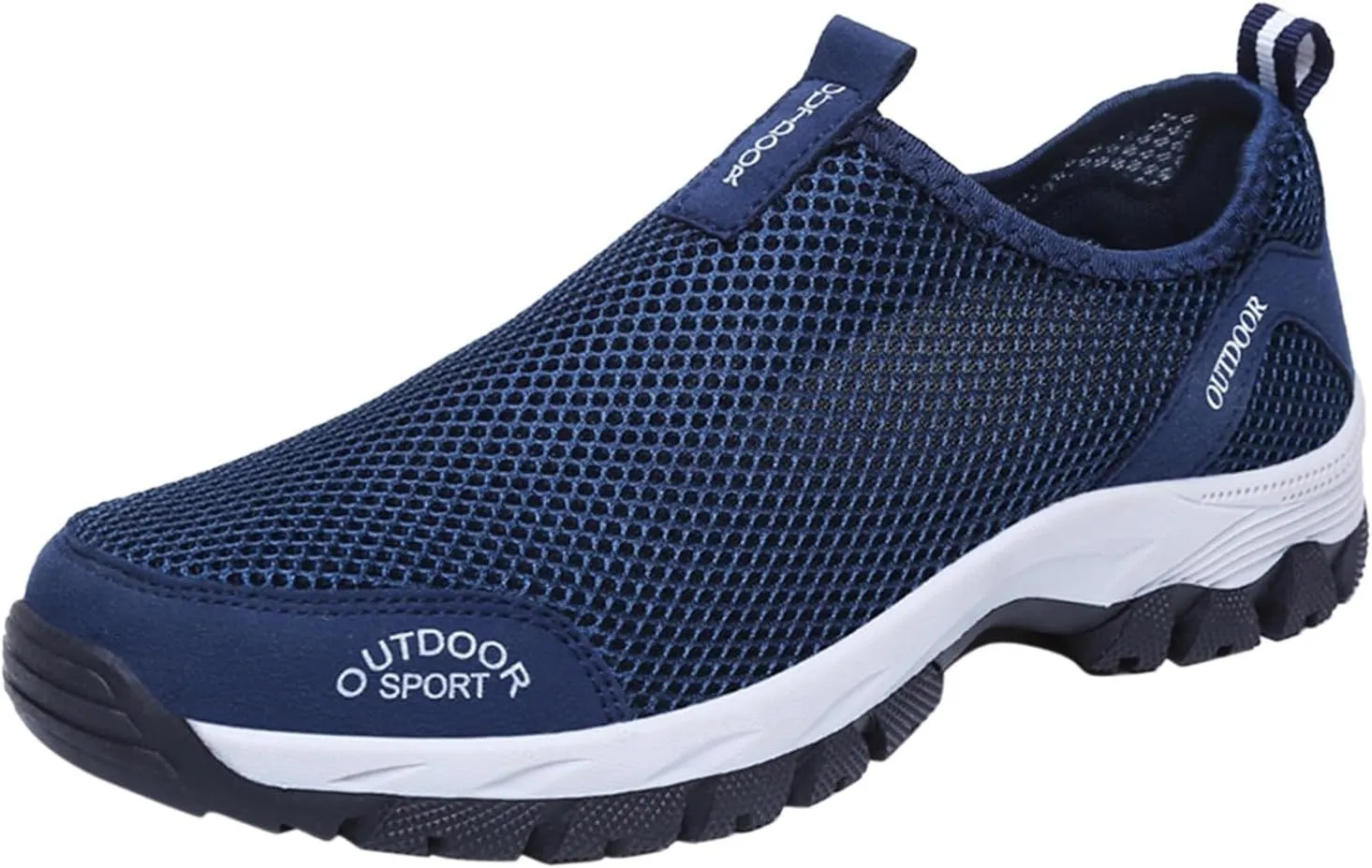 Men's Fashion Sneakers Fashion Spring and Summer Men Sports Shoes Flat Bottom Non Slip Outdoor Hiking Shoes Mesh