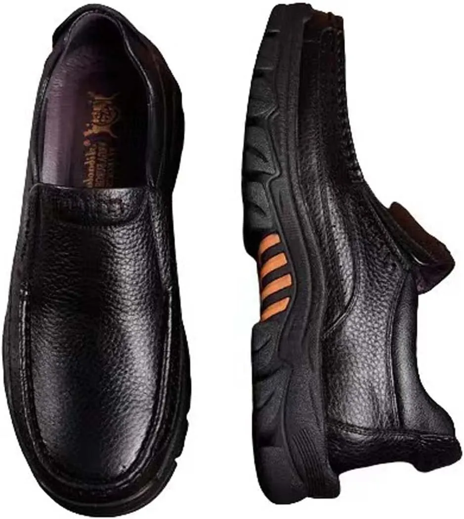 Men's Leather Loafers,Casual Walking Shoes,Formal Oxfords,Comfortable for Work Office Dress Outdoor Walking Shoes