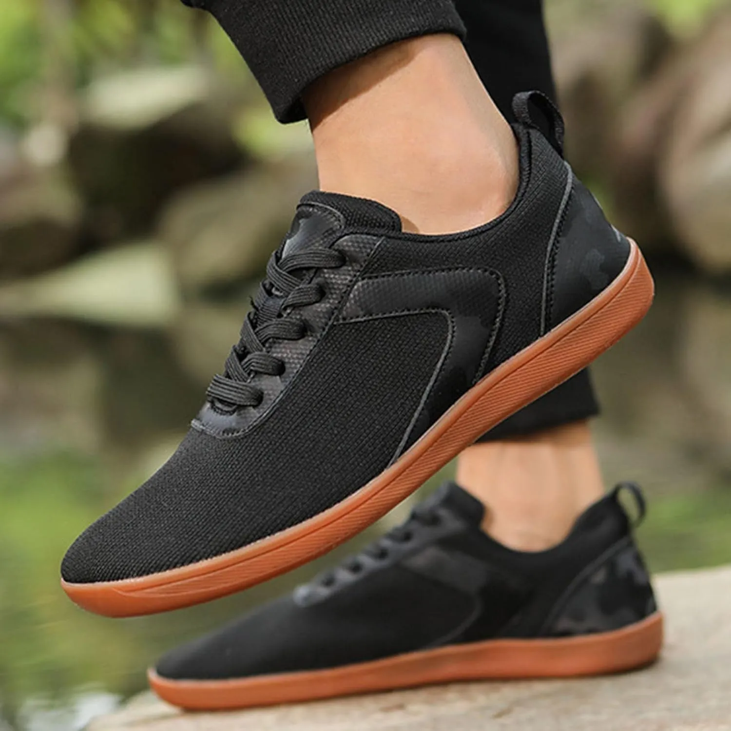 Mens Loafers & Slip-Ons Unisex Thin Soled Wide Last Casual Sneakers Light-Weight Walking Shoes Casual Mens Slip on Shoes