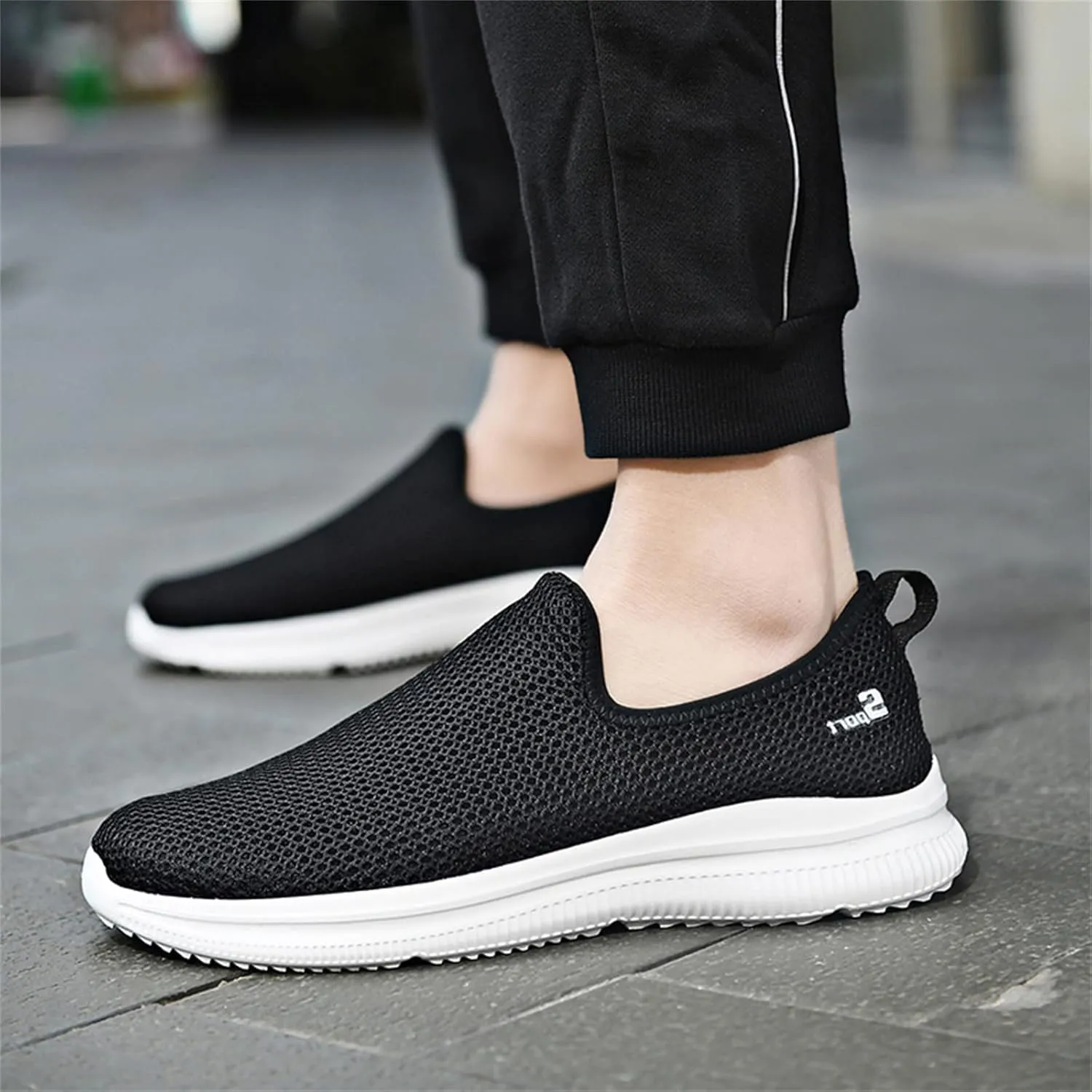 Men's Mesh Sneakers Oxfor𝐝s Lace-Up Fashion Casual Walking Shoes Dress Shoes Lightweight Sneakers Walking Shoes