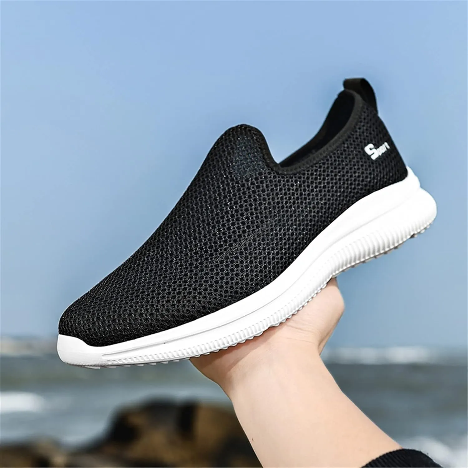 Men's Mesh Sneakers Oxfor𝐝s Lace-Up Fashion Casual Walking Shoes Dress Shoes Lightweight Sneakers Walking Shoes