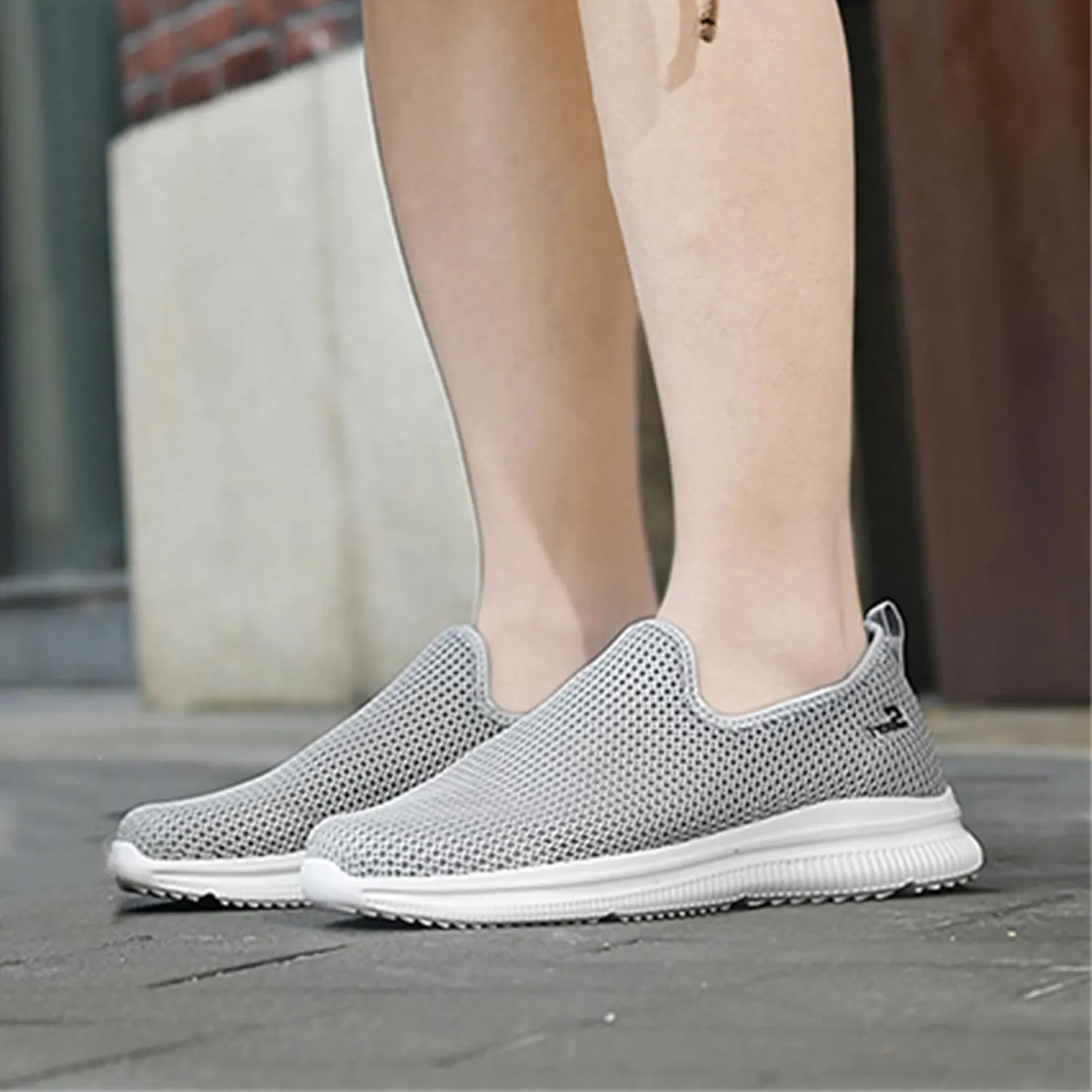 Men's Mesh Sneakers Oxfor𝐝s Lace-Up Fashion Casual Walking Shoes Dress Shoes Lightweight Sneakers Walking Shoes