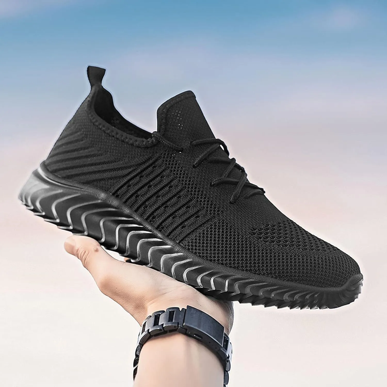 Men's Non Slip Tennis Sneakers Breathable Casual Comfortable Walking Sneaker Men's Classic Casual Walking Shoes