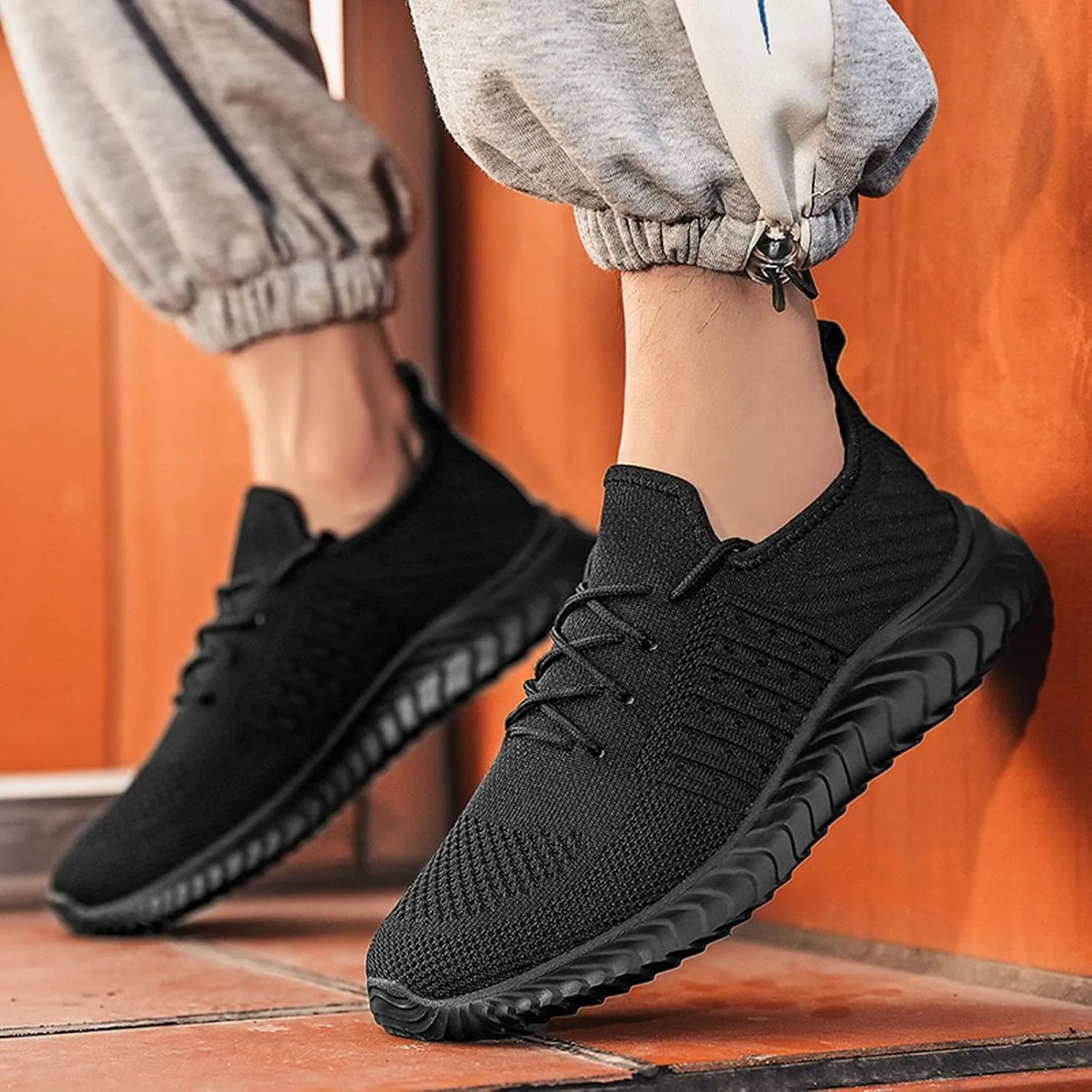 Men's Non Slip Tennis Sneakers Breathable Casual Comfortable Walking Sneaker Men's Classic Casual Walking Shoes