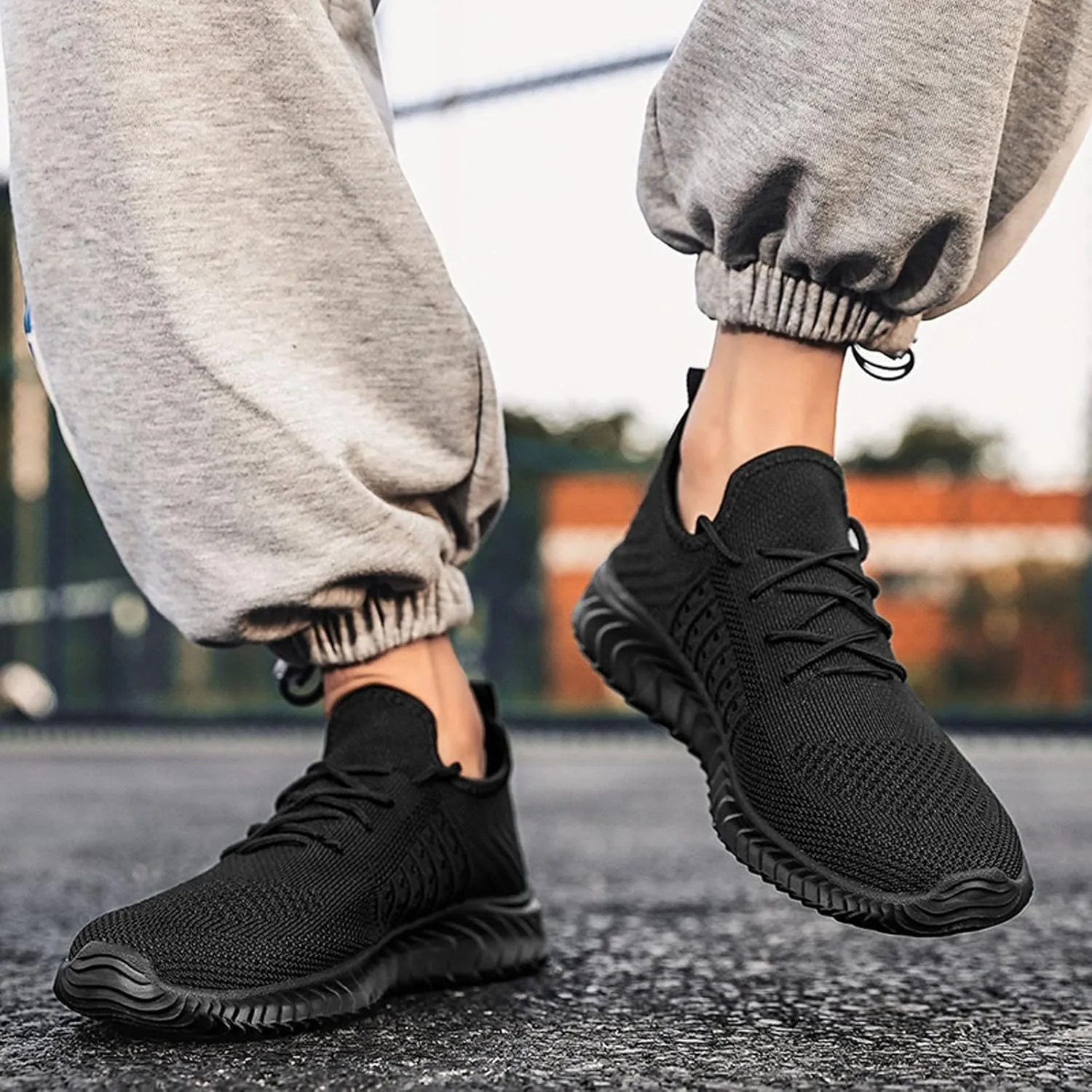 Men's Non Slip Tennis Sneakers Breathable Casual Comfortable Walking Sneaker Men's Classic Casual Walking Shoes
