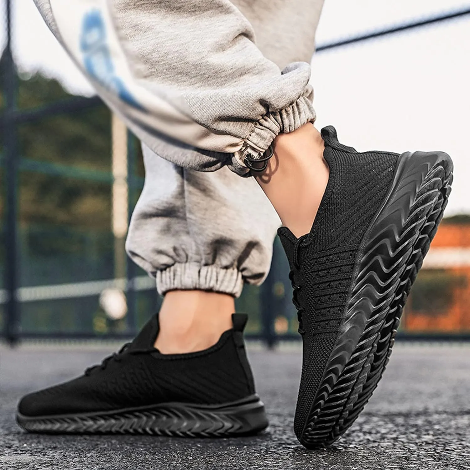 Men's Non Slip Tennis Sneakers Breathable Casual Comfortable Walking Sneaker Men's Classic Casual Walking Shoes