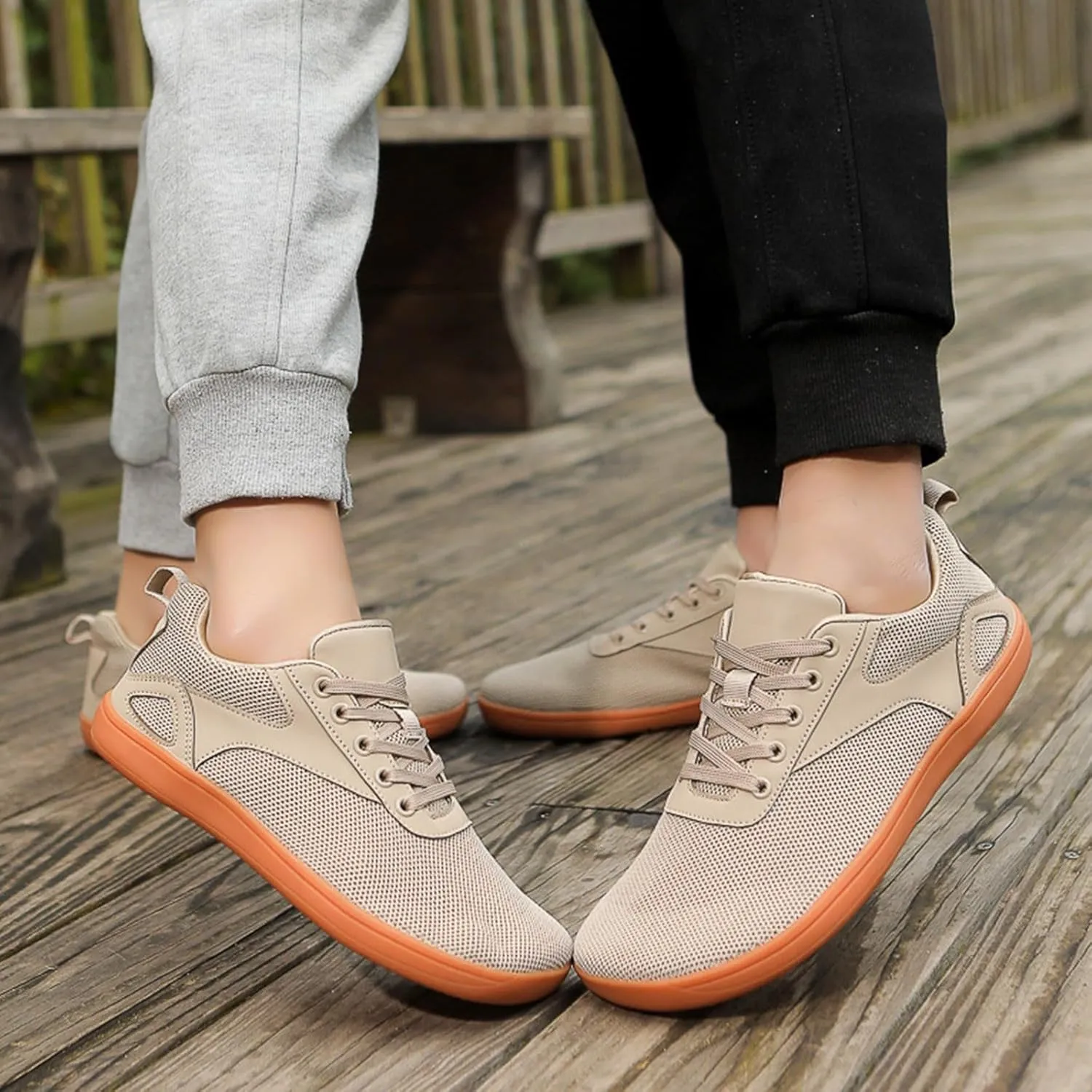 Men's Orthopedic Comfortable Lace Up Shoes Breathable Casual Comfortable Walking Sneaker Casual Stretch Sneaker