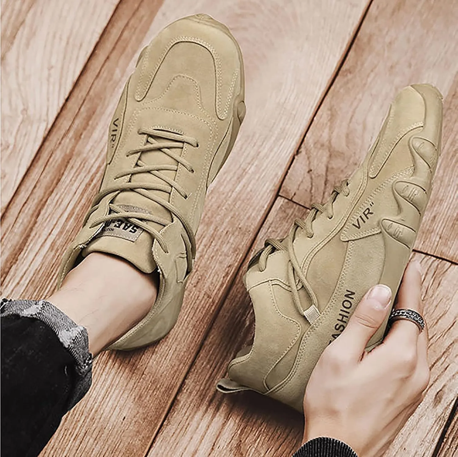 Mens Tennis Shoes Sports Shoes for Men Popular Labor Work Wear High Top Board Casual Leisure