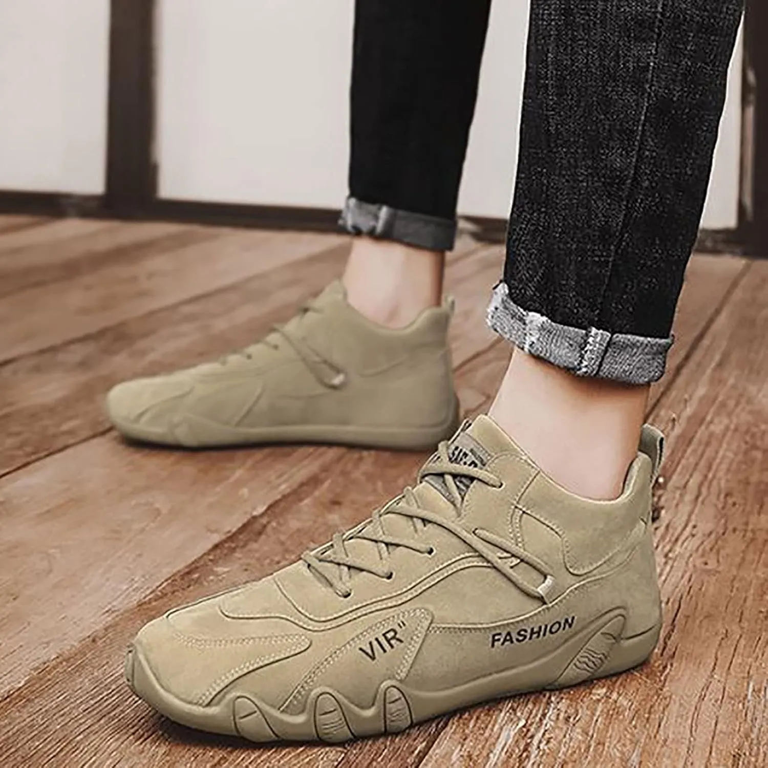 Mens Tennis Shoes Sports Shoes for Men Popular Labor Work Wear High Top Board Casual Leisure