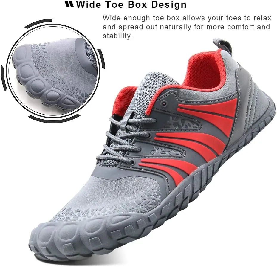 Oranginer Men's Barefoot Shoes - Big Toe Box - Minimalist Cross Training Shoes for Men