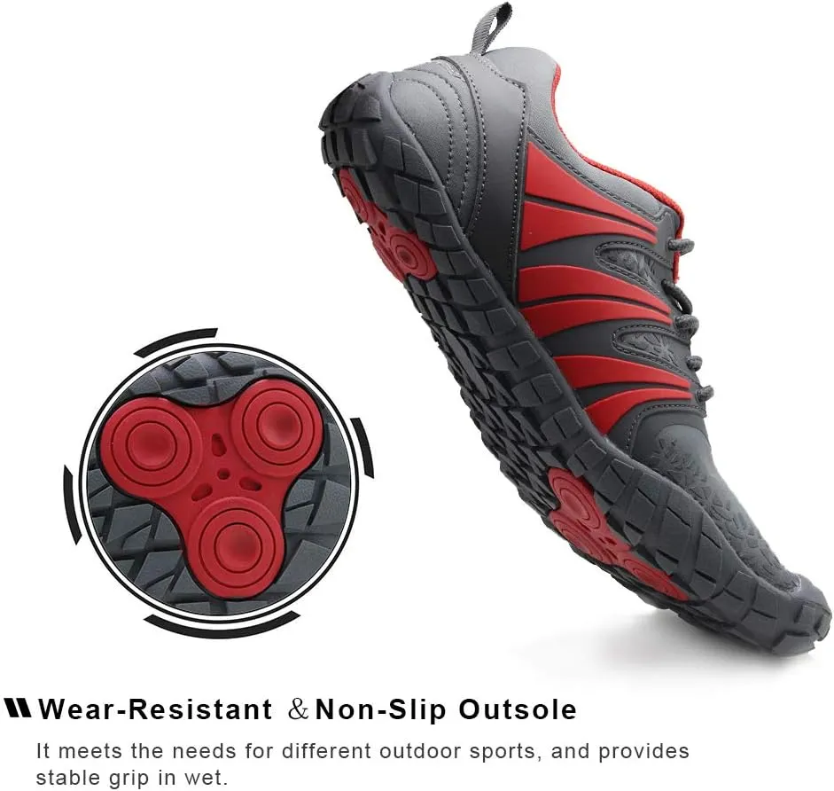 Oranginer Men's Barefoot Shoes - Big Toe Box - Minimalist Cross Training Shoes for Men