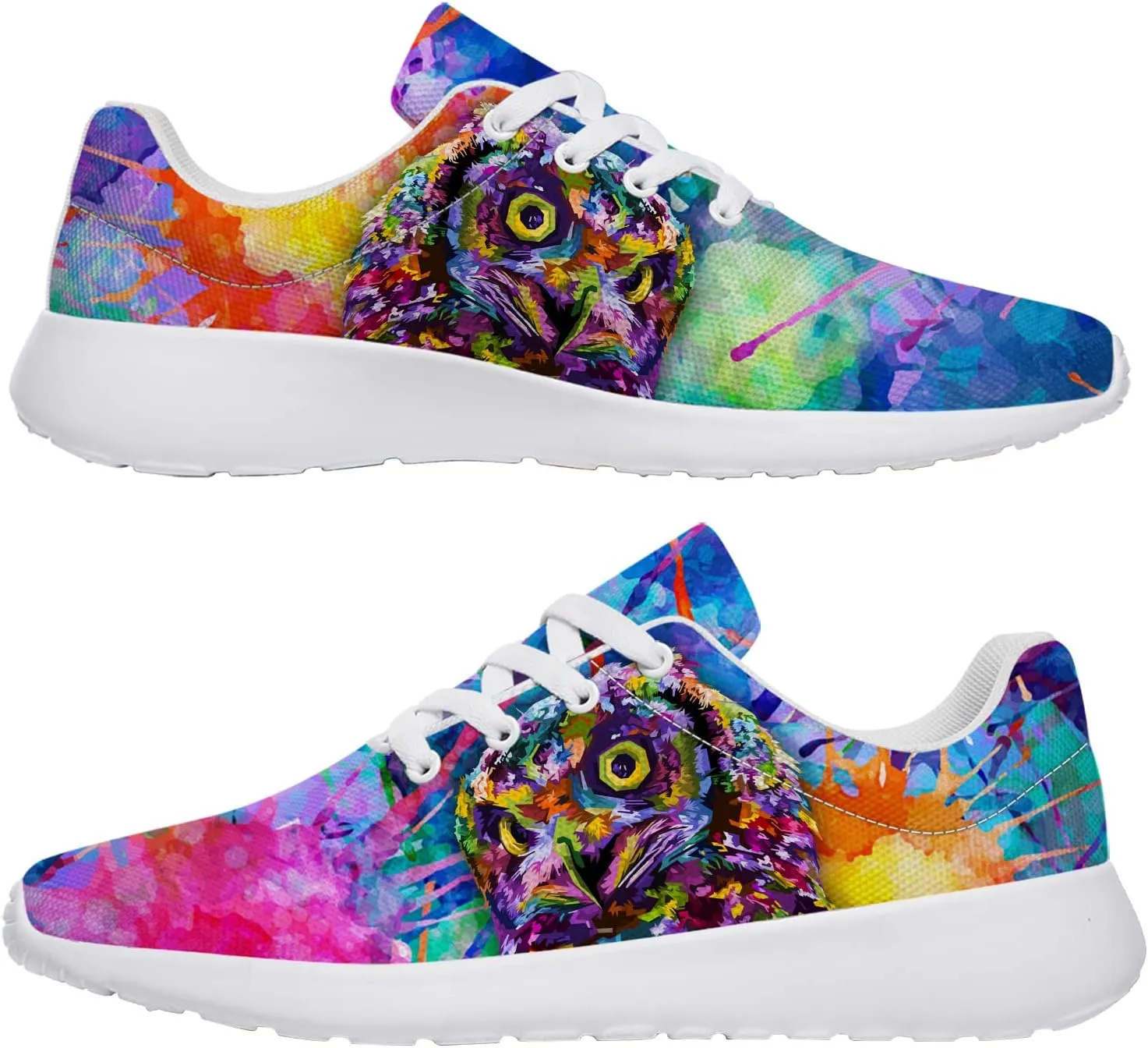 Owl Shoes Womens Mens Cross Training Shoes Athletic Running Sneakers Gifts for Friends