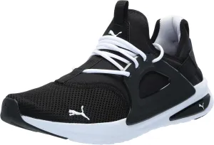 PUMA Men's Softride Enzo Evo Cross Training Shoes, Black-White, 14