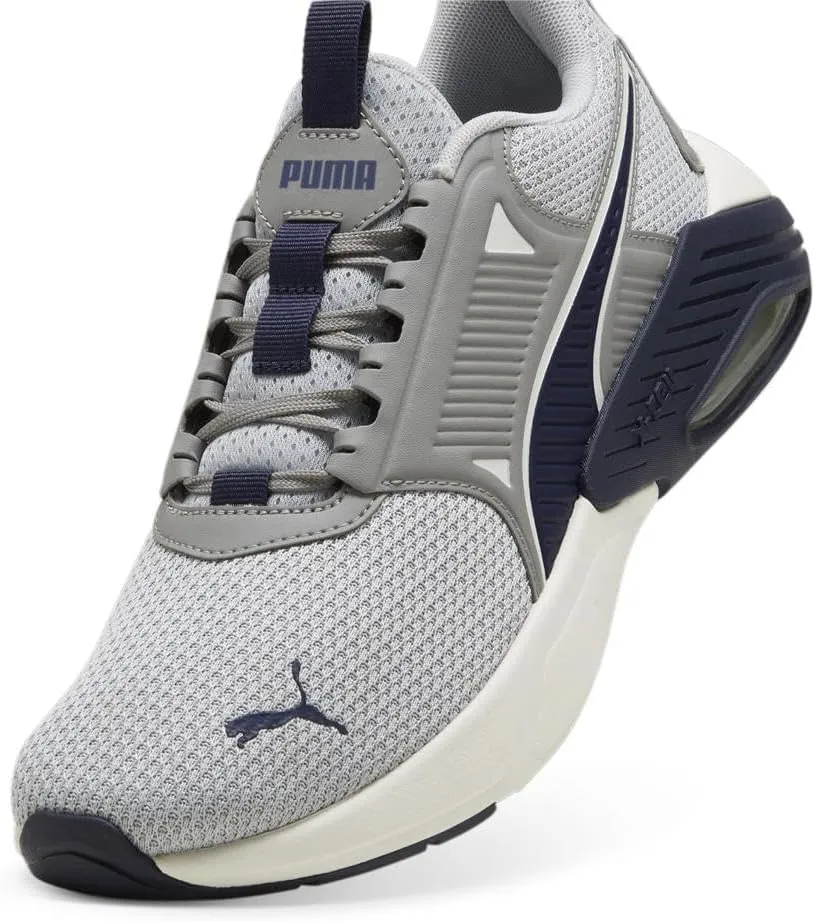 PUMA Men's X-Cell Nova Cross Training Shoes, Black-Electric Lime-Cool Mid Gray, 11.5