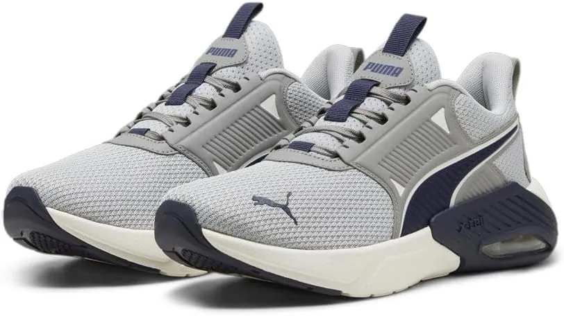 PUMA Men's X-Cell Nova Cross Training Shoes, Black-Electric Lime-Cool Mid Gray, 11.5