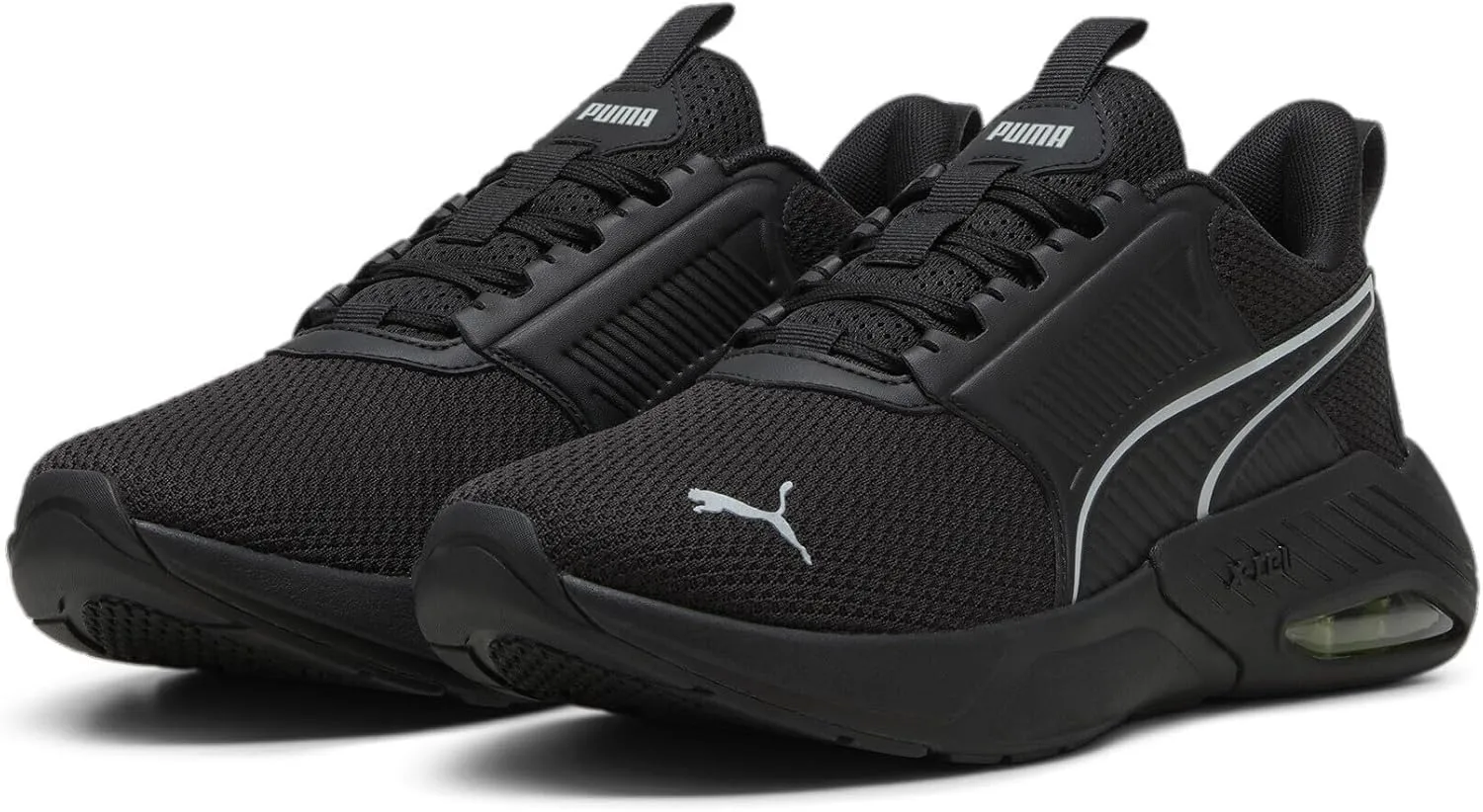 PUMA Men's X-Cell Nova Cross Training Shoes, Black-Electric Lime-Cool Mid Gray, 11.5