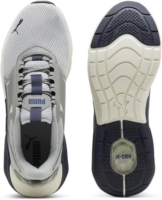 PUMA Men's X-Cell Nova Cross Training Shoes, Black-Electric Lime-Cool Mid Gray, 11.5