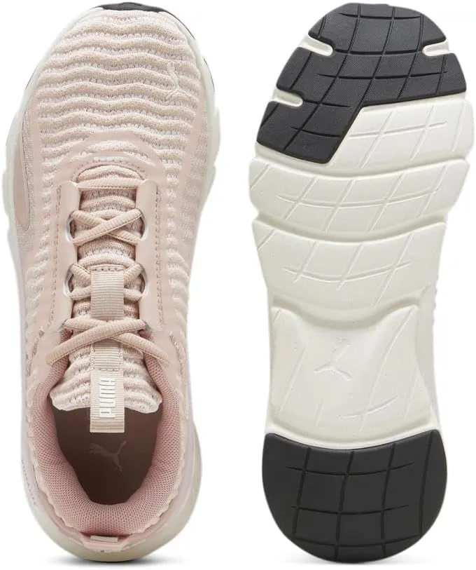 PUMA Women's Flexfocus Lite Better Knit Cross Training Shoes, Rose Quartz-Whisp of Pink, 7.5