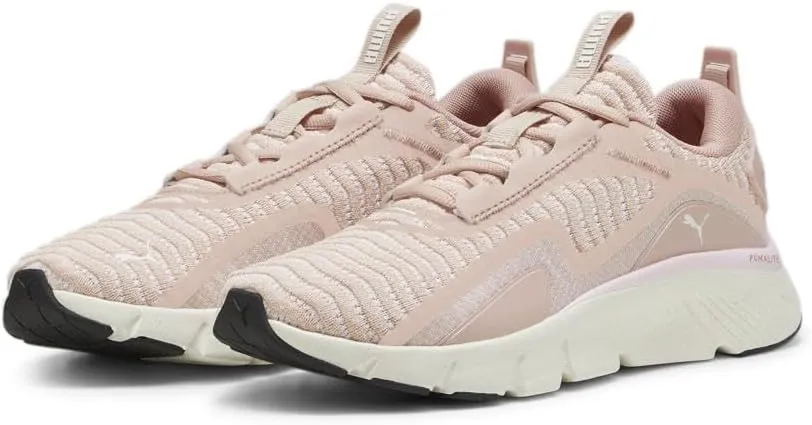 PUMA Women's Flexfocus Lite Better Knit Cross Training Shoes, Rose Quartz-Whisp of Pink, 7.5