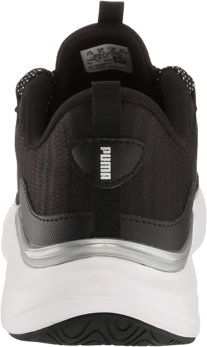 PUMA Women's Softride Harmony Cross Training Shoes, White-Black, 7.5