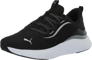 PUMA Women's Softride Harmony Cross Training Shoes, White-Black, 7.5