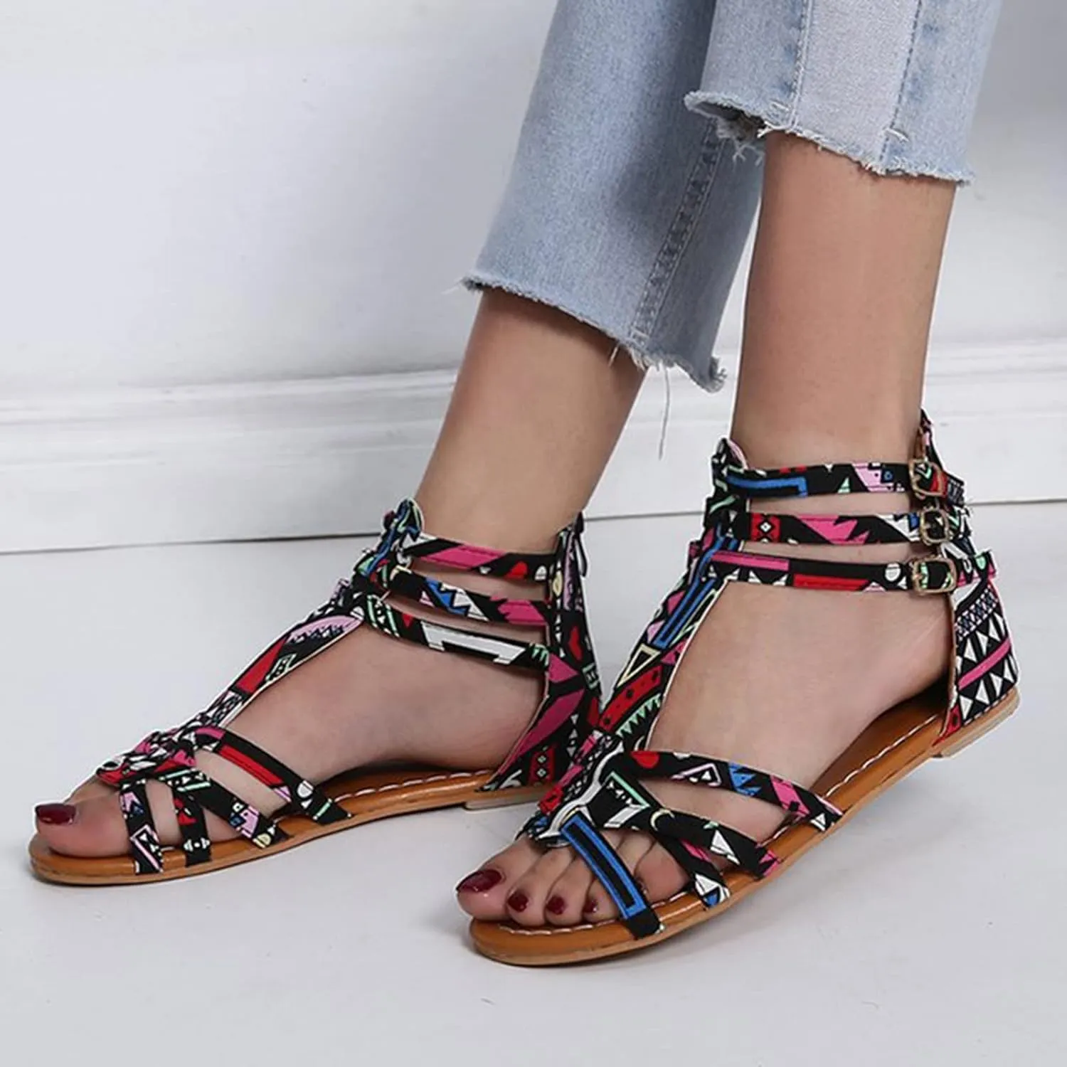 Sandals for Women 2025 Comfortable Sandals Dressy Flat Black Flip Flops for Women Dressy Flat Sandal Comfortable Slip On Womens Arch Support Platform Sandal