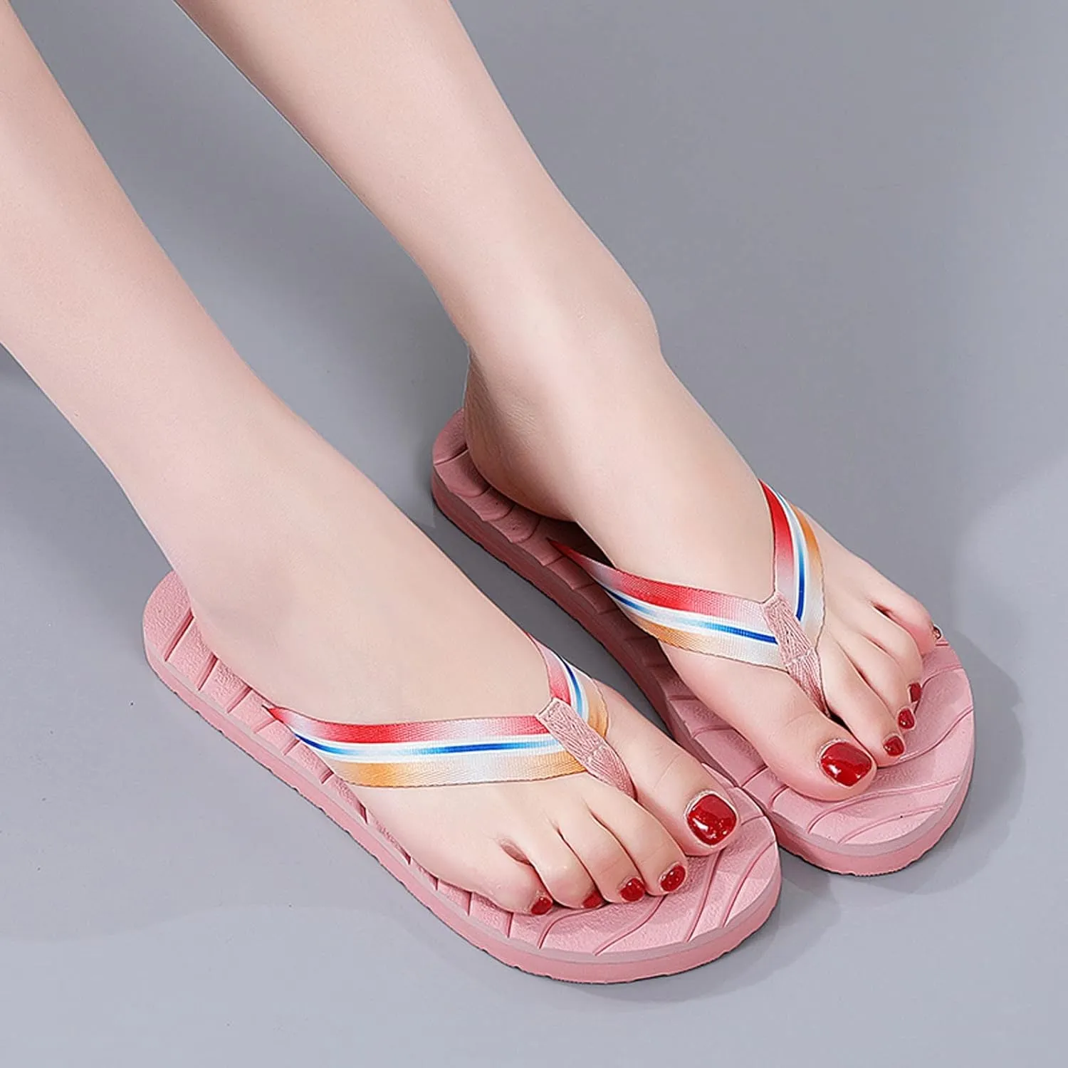 Sandals for Women 2025 Cute Sandals Sexy Black Flip Flops for Women Dressy Womens Open Toe Sandal Comfortable Slip On Women's Elastic Strap Flat Sandal