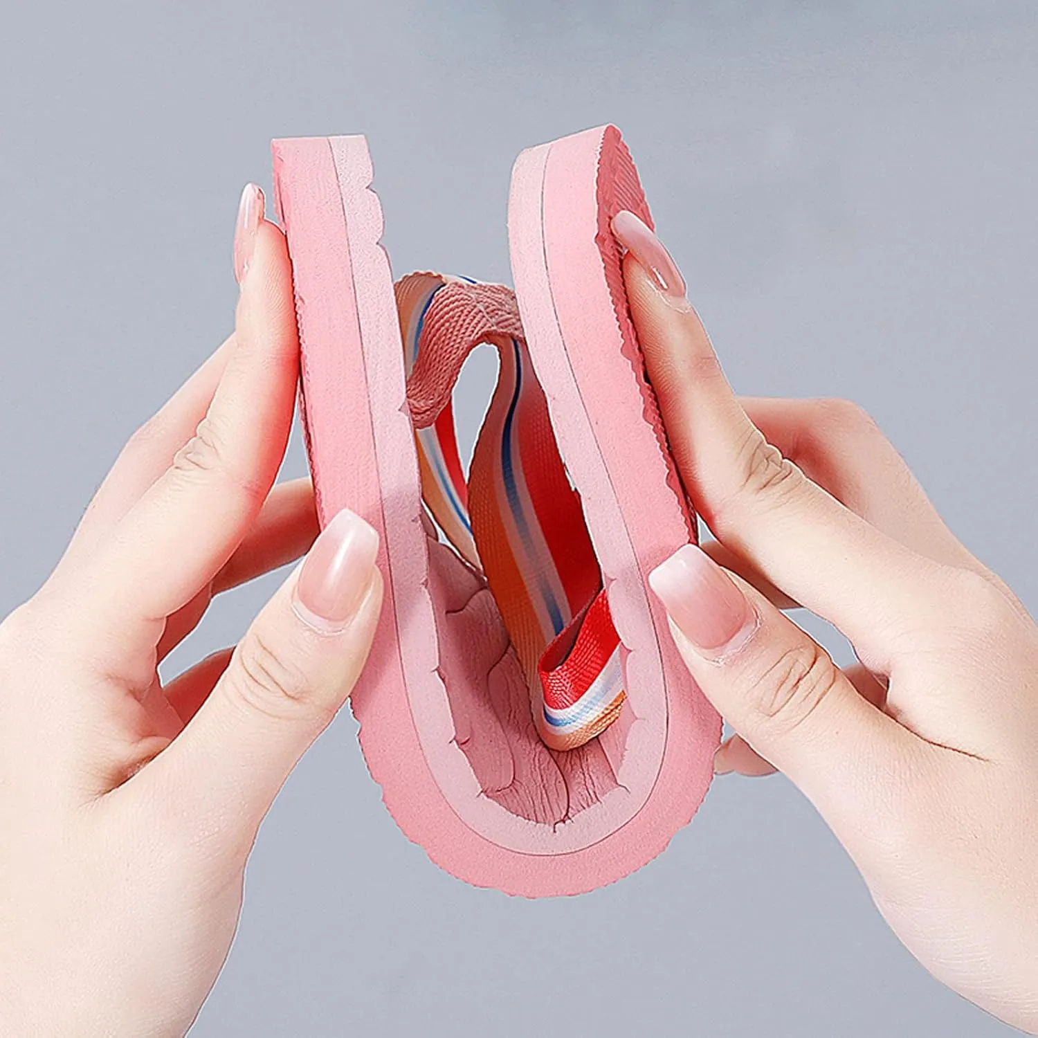 Sandals for Women 2025 Cute Sandals Sexy Black Flip Flops for Women Dressy Womens Open Toe Sandal Comfortable Slip On Women's Elastic Strap Flat Sandal