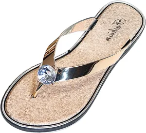 Sandals for Women 2025 Womens Flat Sandals Dressy Flip Flop Slippers Women Wide Dressy Flat Sandal Beach Comfortable Cute Women's Open Toe Flat Sandal