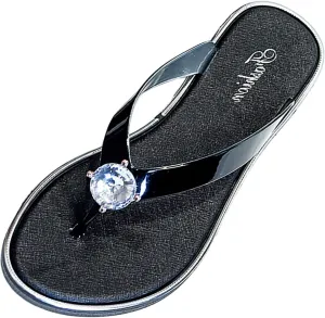 Sandals for Women 2025 Womens Flat Sandals Dressy Flip Flop Slippers Women Wide Dressy Flat Sandal Beach Comfortable Cute Women's Open Toe Flat Sandal