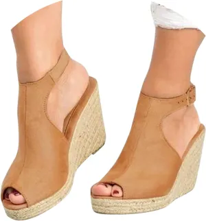 Sandals for Women, Dressy Summer Wedge, Womens Espadrille Wedge Sandals Peep Toe Buckle Strap Platform Sandals