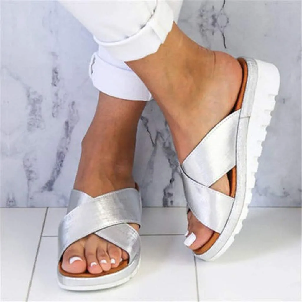 Sandals for Women Platform Gibobby Women's 2019 Comfy Platform Sandal Shoes Summer Beach Travel Fashion Slipper Flip Flops
