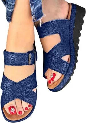 Sandals for Women Platform Gibobby Women's 2019 Comfy Platform Sandal Shoes Summer Beach Travel Fashion Slipper Flip Flops