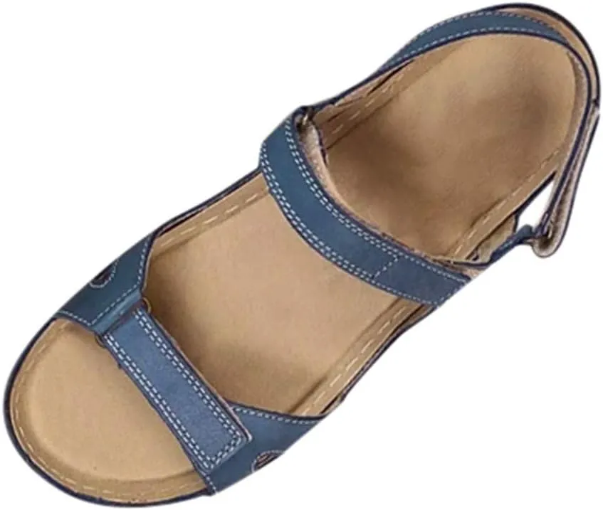 Sandals for Women Platform,Premium Orthopedic Open Toe Sandals for Women Comfy Sandals Casual Summer Hook and Loop Sandals