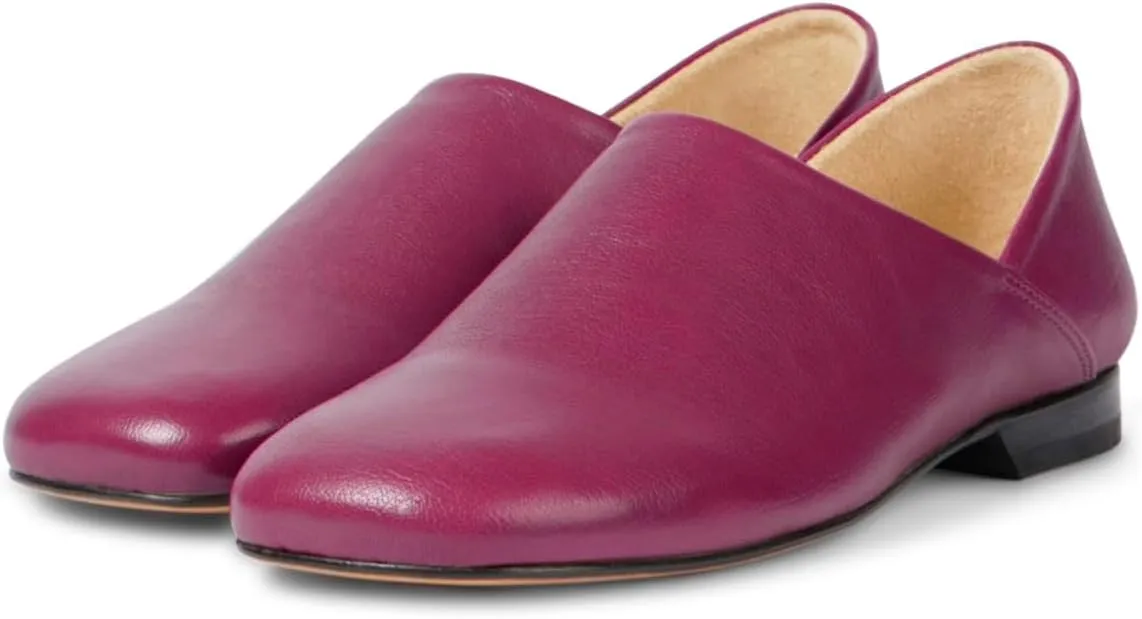 SHODENSE Women Casual Loafer Flats Round Toe Slip On Dress Shoes Office Walking Loafers Flat Heels Comfortable Closed Toe Matte Loafer Shoes Classic Chic 4-11 M US