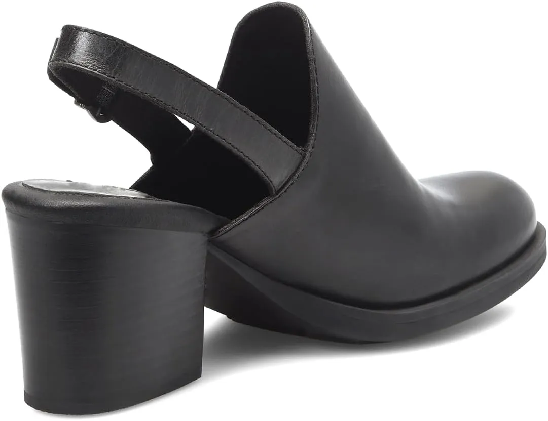 SHODENSE Women Vintage Chunky Stacked Heel Slingback Loafers Pumps Almond Closed Toe Burnished Oxford Loafer Shoes Matte Mid Block Heels Ankle Strap Slingback Sandals Backless Office Work 4-11 M US