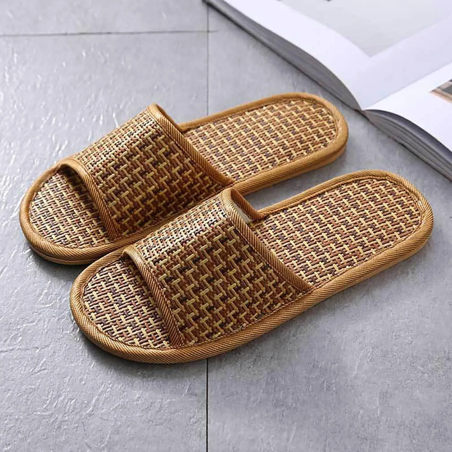 Slides for Women Closed Toe Open Toe Flats Flip Flop Slippers Women Funny Fancy Sandal Flat Casual Everyday Wear Women's Elastic Strap Flat Sandal