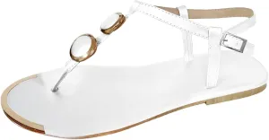 Slides for Women Dressy Sandals With Buckles Flip Flops for Women Beach Flat Sandal Womens Casual Summer Wear Women's Comfortable Walking Sandal