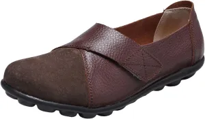 Slip On Loafers for Women Comfortable Soft Ballet Flat Vintage Round Toe Low Heels Orthopedic Sandals for Women 2025 Lightweight Outdoor Walking Shoes