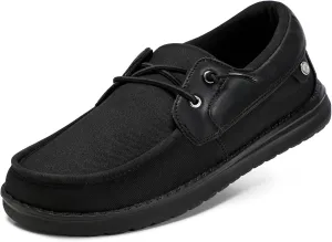 STQ Boat Shoes Men's Business Casual Shoes Slip on Dress Sneakers with Arch Support Insole Lightweight Orthopedic Walking Loafers for Plantar Fasciitis