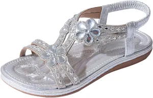 Temperament Flat Bottom Sandals for Women Comfortable Casual Summer Cool Shoes Comfortable Walking Sandals