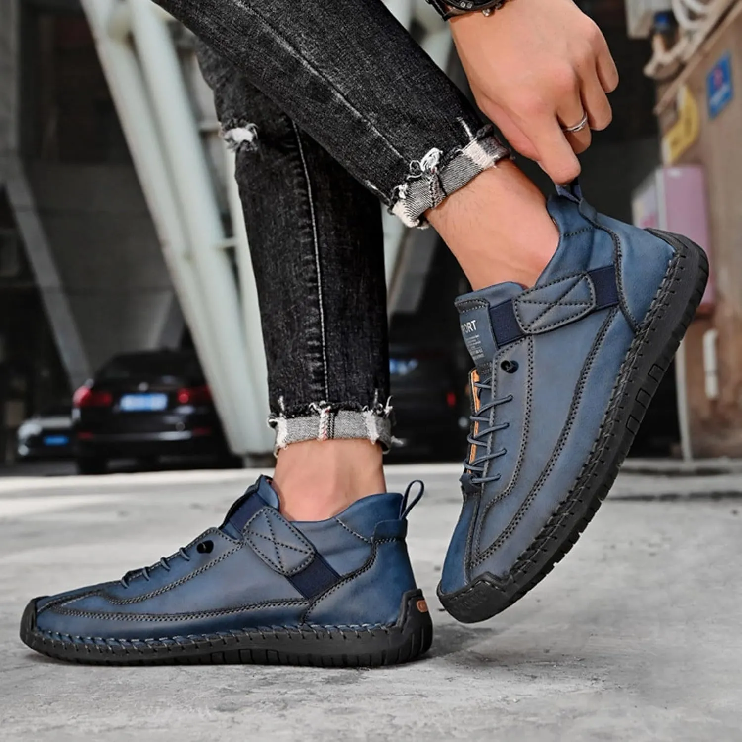 Tennis Walking Shoes Men's Fashionable and Comfortable Low Top Workwear Wear Outdoor Casual Shoes