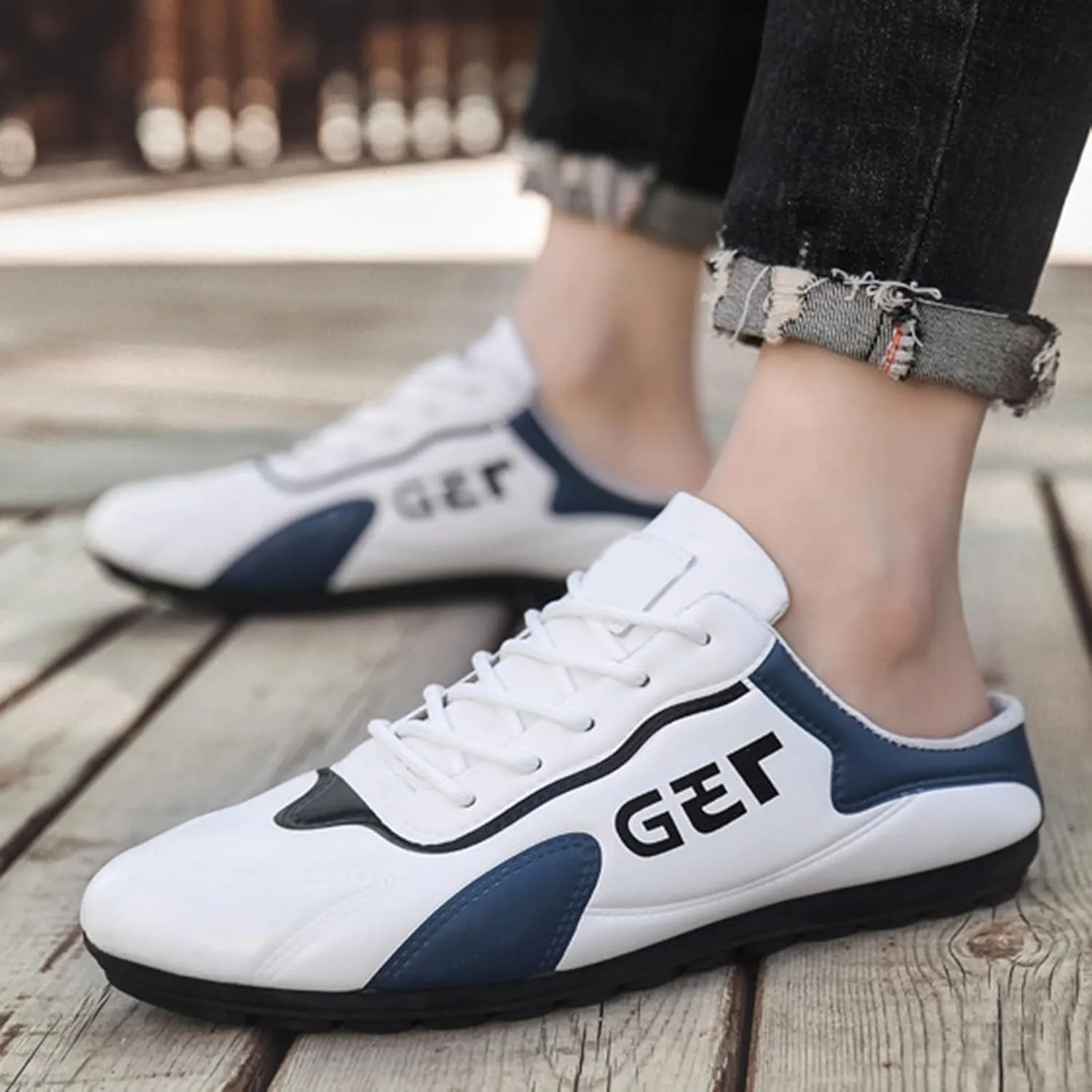 Tennis Walking Shoes Spring New Men's Shoes Lazy Slip Ons and Half Slippers Foreign Trade Men's Casual