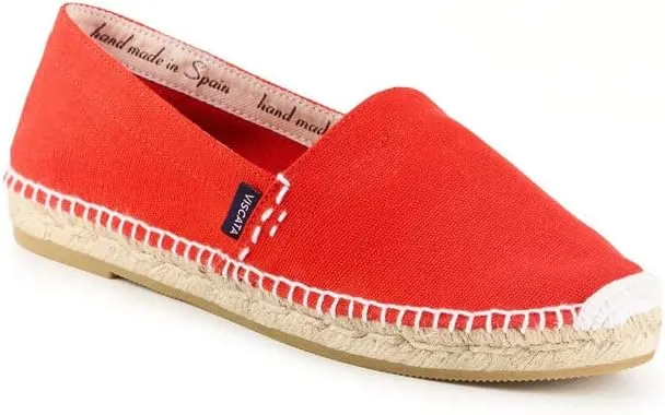 VISCATA Begur Canvas Slip On Espadrilles Handmade 2 ½” Heel Men's Espadrilles with Breathable Cotton Canvas and 100% Natural Jute Insole for All Casual Occasions