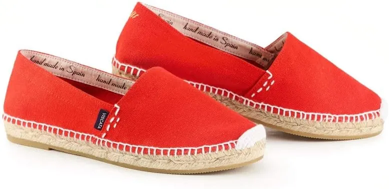 VISCATA Begur Canvas Slip On Espadrilles Handmade 2 ½” Heel Men's Espadrilles with Breathable Cotton Canvas and 100% Natural Jute Insole for All Casual Occasions