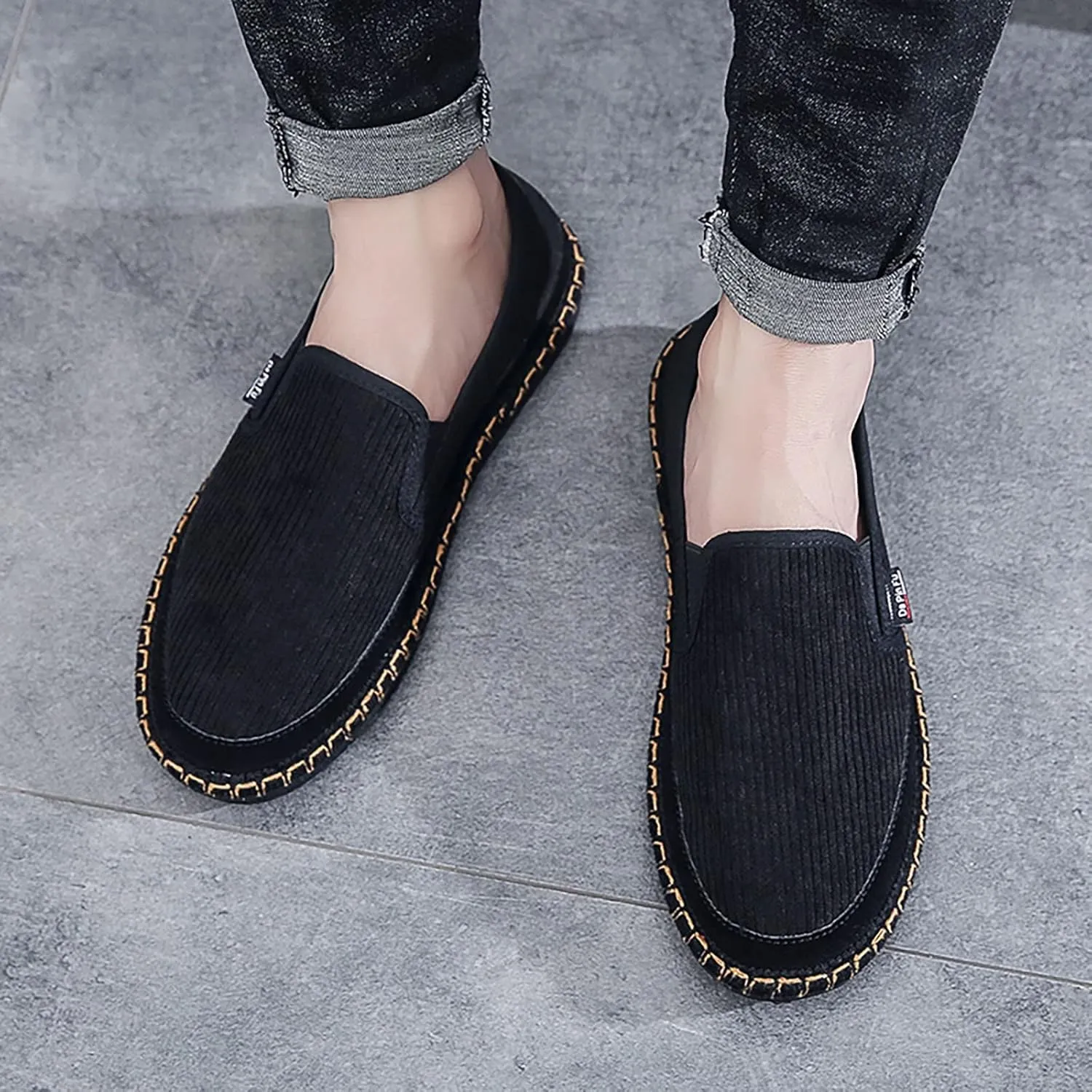 Walking Shoes Tennis Comfortable Men Low Top Casual Walking Shoes Canvas