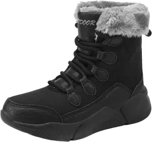 Waterproof Snow Boots Women, Winter Snow Boots Lightweight Warm Faux Fur Lined Mid-Calf Booties Anti-Slip Cold Weather Comfortable Furry Mid Calf Warm Shoes