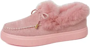 Winter Boots For Women 2024 Fashion Snow Boots Warm Ankle Booties Slip On Outdoor Fur Lined Comfortable Loafers Shoes