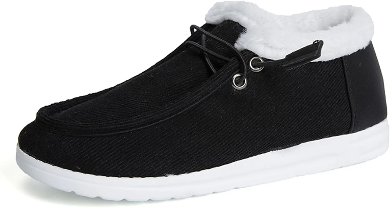 Winter Fashion Boots For Women 2024 Warm Fur Lined Snow Boots Outdoor Short Ankle Booties Slip On Loafers Shoes