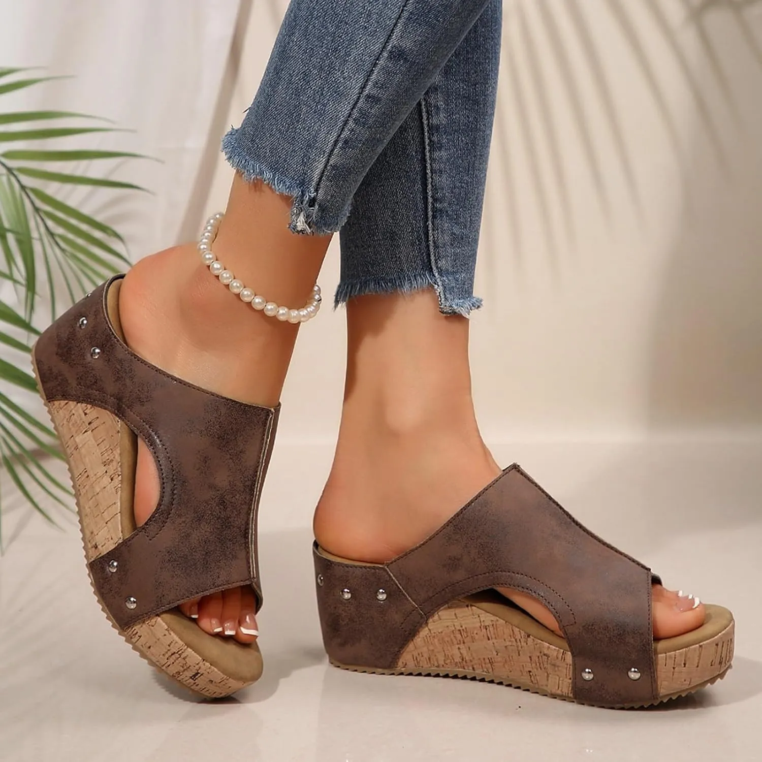 Women Width Wedge Sandals 2025 Spring Summer Corkys Shoes Casual Dressy Platform Styles for Wide Feet Women